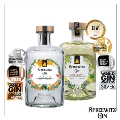 Spreewitz Gin_Opa Horst_Oma Gitti_Paket_Bundle_Spreewald_Flasche_Paar_Set