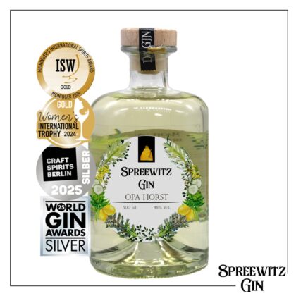 Spreewitz Gin Opa Horst - Spreewald Gin_Awards_Flasche